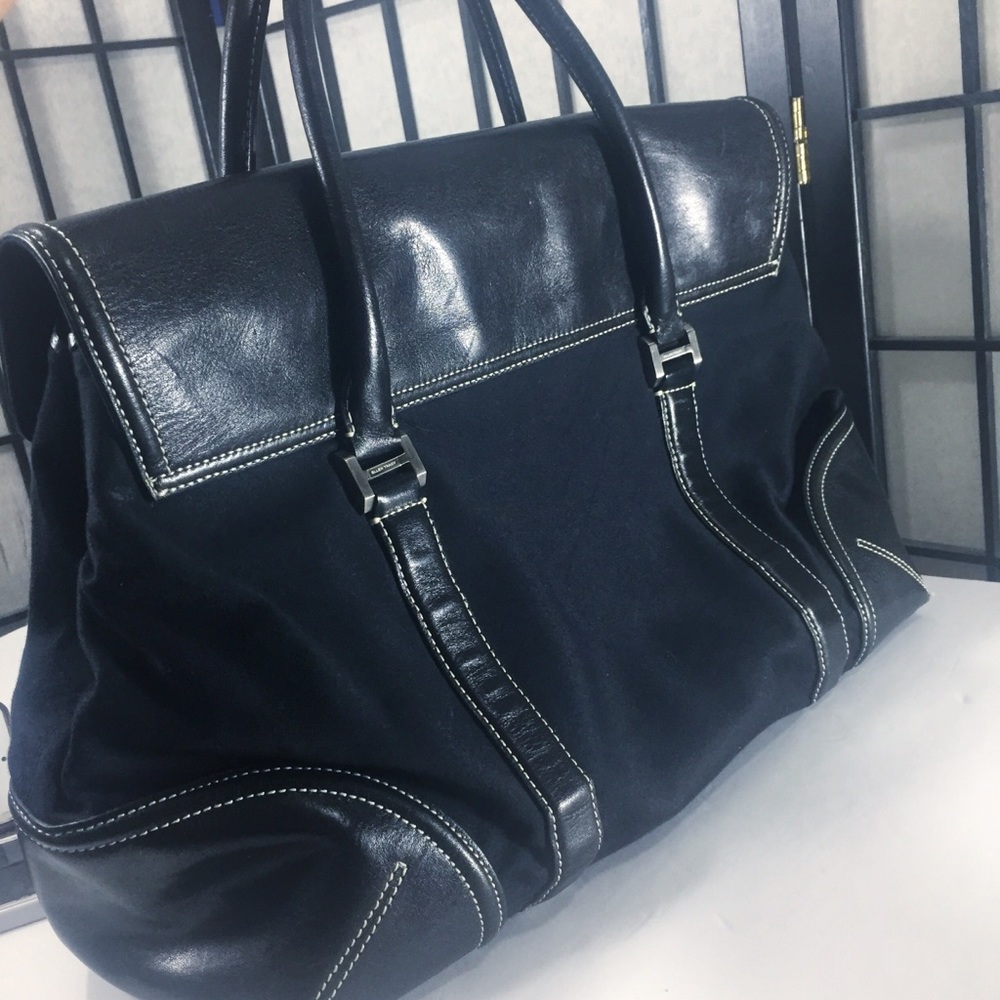 ‼️SOLD‼️ ELLEN TRACY Black Large Black Tote - Picture 2 of 8